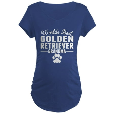 

CafePress - World s Best Golden Retriever Grandma Maternity T - Maternity Dark T-Shirt
