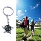 thumbnail image 4 of Portable Outdoor Zinc Alloy Five Pointed Star Compass Keychain Ring Chain Gift, 4 of 8
