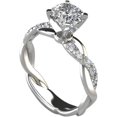 thumbnail image 1 of AKYUSGFL Fashion Rings for Women Synthetic Diamond Studded Zirconia Inlaid Rings Wedding Engagement Rings Jewelry Accessory Gifts, 1 of 5