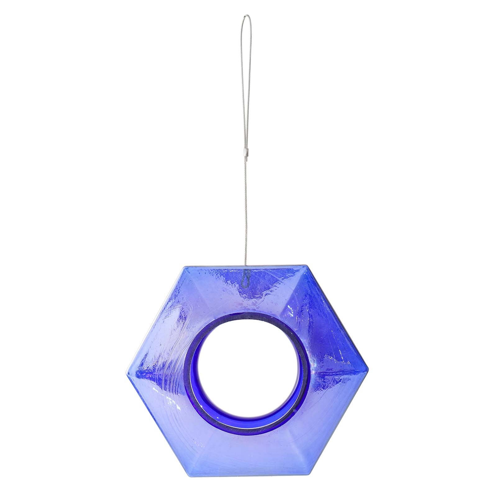Kugisaki Glass Bird Feeder Outdoor Hanging Hummingbird Feeder for Garden Yard Patio Decor, Easy to Fill & Clean Ideal Gifts