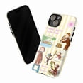 thumbnail image 3 of Wholesome Curious Monkey Phone Case, “It Never Hurts to Be Kind” Sunday Pancakes Quote Cute Aesthetic Cover for iPhone 16 15 14 13 12 11 Pro Max Plus Mini, 3 of 6