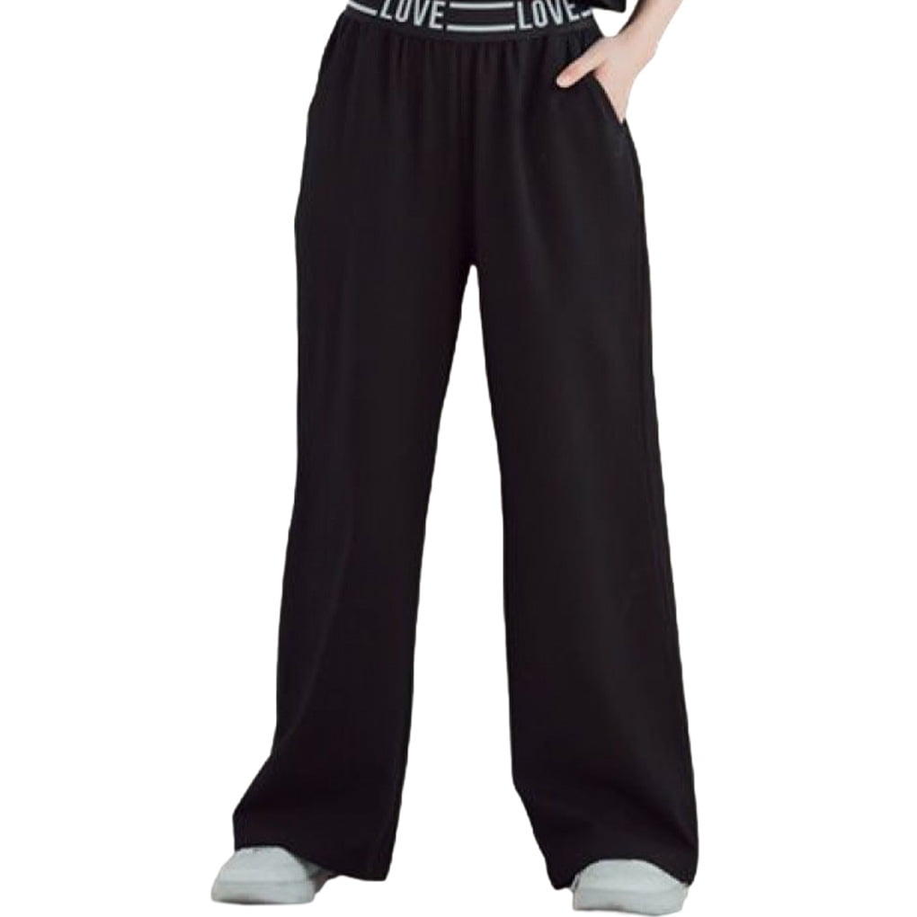 Black short leg trousers sale