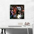 thumbnail image 2 of ARTCANVAS Pit Bull Terrier Dog Breed Colorful Abstract Canvas Art Print - Size: 18" x 18" (1.50" Deep), 2 of 9