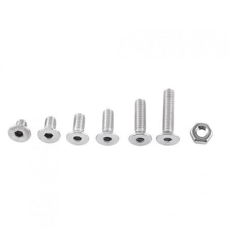 

2024 M4 A2 Stainless Steel Hex Socket Screws Bolt With Hex Nuts Assortted Set(Flat head)