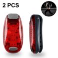 thumbnail image 2 of 2 pcs USB Rechargeable LED Safety Light - Bright Bike Tail Light Works Brilliantly as Running Light for Joggers, Pets, Bicycle Strobe or Rear Clip On Lights, 2 of 9