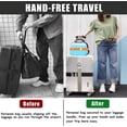 thumbnail image 4 of NOGIS 2-in-1 Luggage Straps for Carry On, Elastic Add a Bag Bands, Hand-Free Luggage Bungee, Adjustable and Portable Belt with Alloy Buckles for Second Bag, Tote, 4 of 7