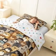 thumbnail image 4 of Manfei Cartoon Funny Otter Twin Comforter Sets for Kids Boys and Girls, Animal Print Bedding Set, Polka Dots Reversible 2-Piece, 1 Comforter and 1 Pillowcase, 4 of 6