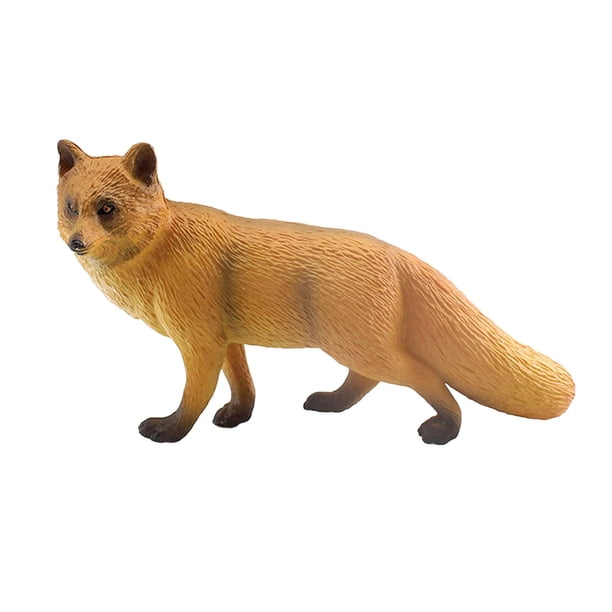 Estatua de Animal de simulación, figura de Animal, ornamento portátil realista, modelo de paisaje, estantería, actividades de estudio, regalos rojo