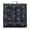 Gothic Bo, variant on Gothic Boho Floor Pillow Fluffy Square Meditation Cushion with Golden Sun & Moon Design