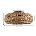 thumbnail image 4 of JONATHAN Y Archer 20.25" 4-Light Coastal Bohemian 6-Speed Metal/Seagrass Mobile-App/Remote-Controlled Lantern LED Ceiling Fan, Brown/Black, 4 of 11