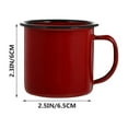 thumbnail image 6 of 2 Pcs Vintage Shot Glass Household Enamel Cups Drinking Retro Tea Espresso Gifts 6cm Coffee Lovers, 6 of 6