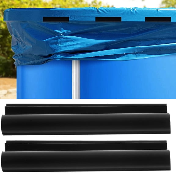 BESTOYARD 24Pcs Ground Pool Protective Cover Clips Black Durable Plastic Pool Cover Buckles