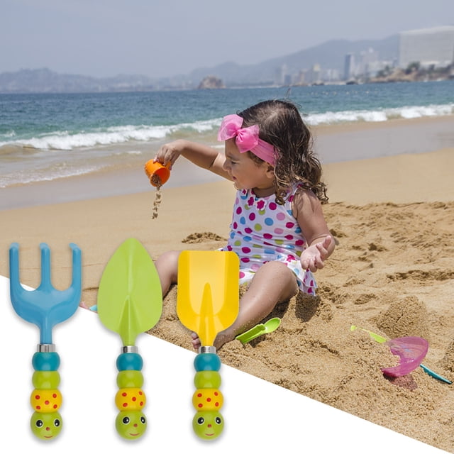 YAOMOBB Watering Kettle Kids Gardening Tools Set Cartoon Shape Plastic and Stainless Steel Planting Kit