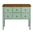 thumbnail image 1 of Pemberly Row 39.4''W Green Console Table Storag Cabinet With 6 Drawers Wood, 1 of 11