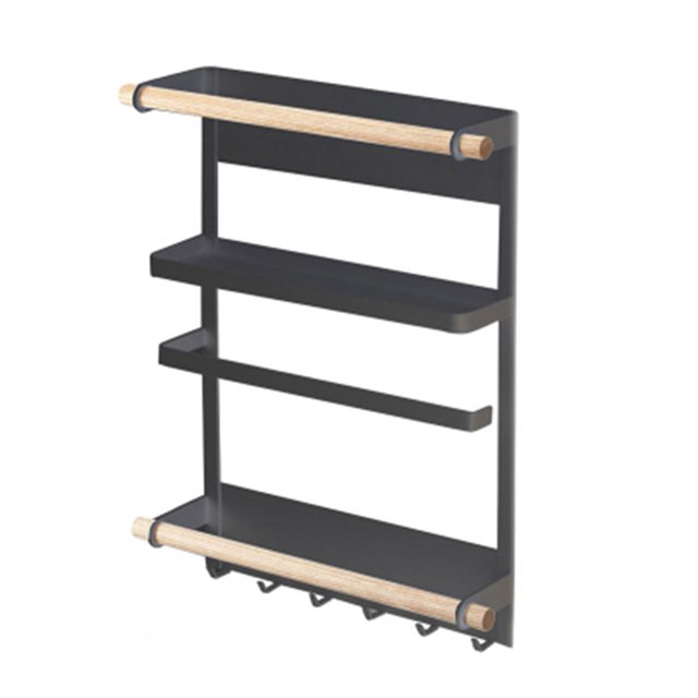 Kitchen Rack Magnetic Refrigerator Side Storage Rack Heavy Duty Fridge Organizer