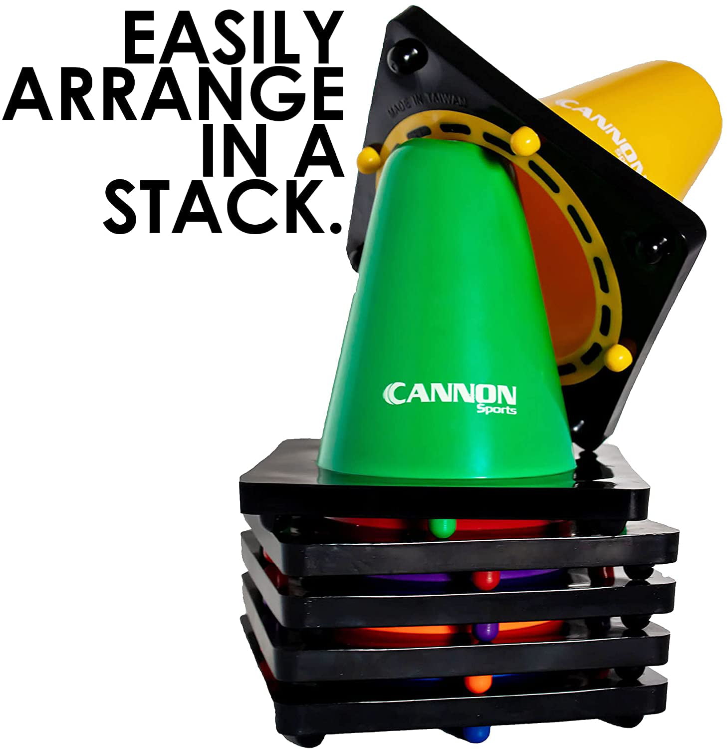 Single and Assorted Cone Sets in Multiple Heights and Colors Champion Sports High Visibility Flexible Vinyl Cones 