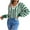 Green, variant on Womens Fall Fashion 2022! QLEICOM Sweaters for Women, Women's Fashion Autumn Winter Long Sleeve Stripe Contrasting Lantern Sleeve V-Neck Sweater Tops On Clearance