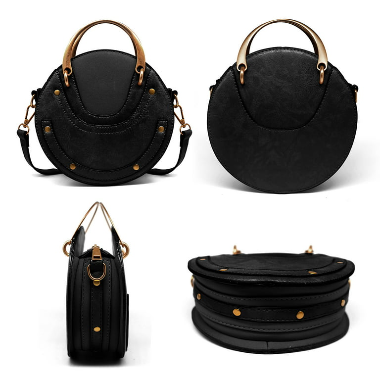 Leather Crossbody Round Bag, Purse, Bags For Women, Minimalist Work Small  Purse - Yahoo Shopping