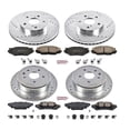 thumbnail image 3 of PowerStop Front and Rear Z23 Evolution Sport Carbon-Fiber Ceramic Brake Pad and Drilled & Slotted Rotor Kit Fits: LEXUS Select Models K6988, 3 of 10