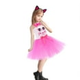 thumbnail image 5 of Favoffer Girl Princess Dress Cake Smash Birthday Tutu Dress with Flower Print, Wedge, Hairband & Staff for Cake Smash Photo Shoot Party 3-12Y, 5 of 9