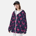 thumbnail image 3 of Lsque Cute Flamingo UPF 50+ Lightweight Sun Protection Men's Women's Long Sleeve Shirt, Hoodie Performance -Medium, 3 of 9