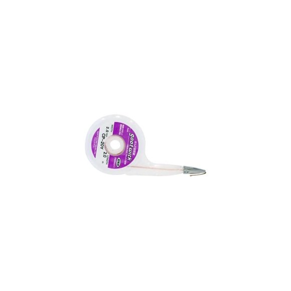 Taiyo Sangyo Électrique (Goot) Fil à Souder à Succion, 0,08 Pouces (2,0 mm) Grand, Base en Acier Inoxydable, avec Boîtier de Distribution, 6,6 Pi (2 m), CP-20Y, Fabriqué au Japon