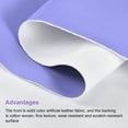 thumbnail image 3 of Uxcell Smooth Solid Color Faux Leather Sheets,PU Leather for DIY 10x135cm Light Purple, 3 of 4