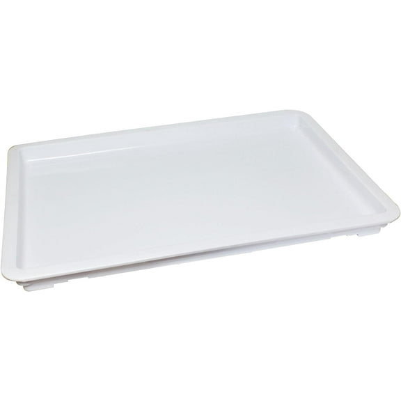 TrueCraftware- 18" x 26" Pizza Dough Proofing Box Cover White Color- Stackable Household Pizza Dough Tray Lid Quality Tray Pizza Dough Proofing Container Cover for Home Kitchen Restaurants