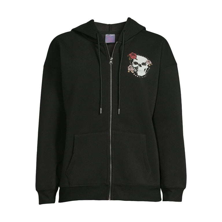 No Boundaries Zip Hoodie Sweatshirts Hoodies Girl s Walmart