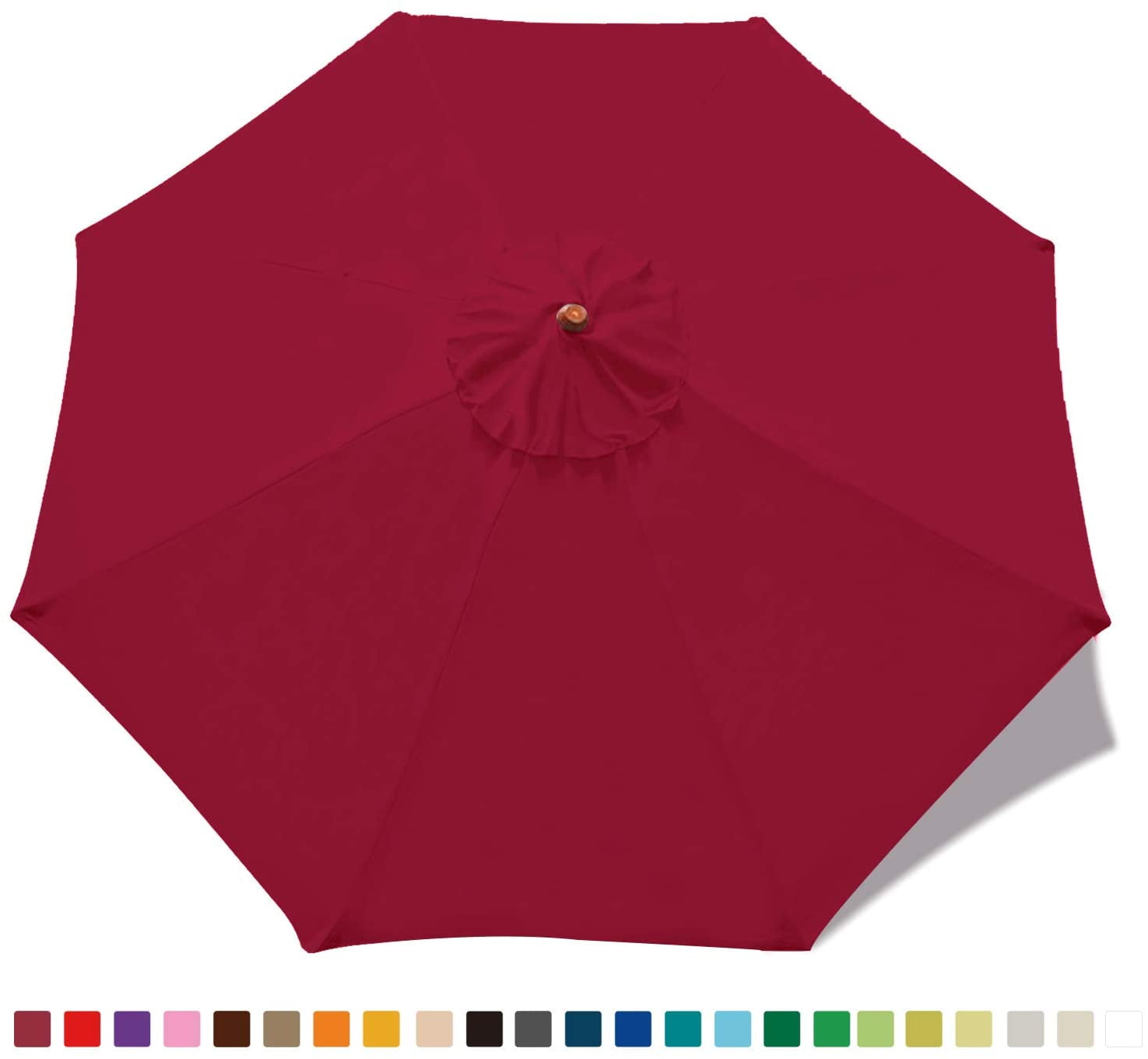 ABCCANOPY 7.5ft Outdoor Umbrella Replacement Top Patio Umbrella Market