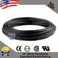 thumbnail image 4 of 50 Ft 1/8" Black Expandable Wire Cable Sleeving Sheathing Braided Loom Tubing Us, 4 of 6