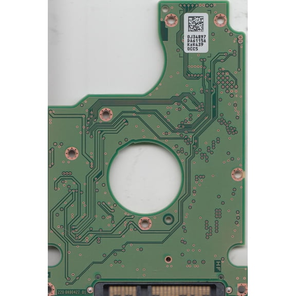 HTS725050A7E630, 0J34897 DA6115A, 0J38075, DA6514, Hitachi SATA 2.5 PCB