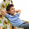 thumbnail image 1 of Orange and Yellow Lounger Chair Bag, Big Petal Sunflower Repetition on Grid, High Capacity Storage with Handle Container, Lounger Size, Marigold and Multicolor, by Ambesonne, 1 of 5