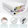 thumbnail image 4 of Full Quilt Set 78''x90'', Spring Floral Lightweight Summer Bedspread Coverlet Set with 2 Pillow Shams, Summer Birds Botanical Fence Breathable All Season Quilt Bedding for Bedroom/Guest Room, 4 of 9