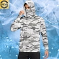 thumbnail image 2 of Dagegui Breathable UV Protection Hoodie Men's Long Sleeve Sun Shirt UPF 50+ Fishing T-Shirt Quick Dry Running Workout Gym Tee Tops Gray L, 2 of 7
