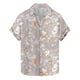 thumbnail image 1 of Blusa y camisa de manga corta con cuello vuelto para hombre, camisa informal de moda con estampado de hojas y solapa de manga corta, blusa para hombre, 1 of 4