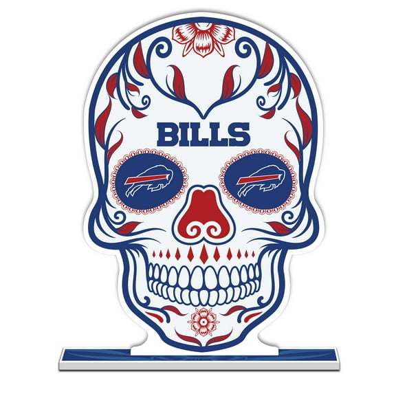 Buffalo Bills 10" Sugar Skull Standee