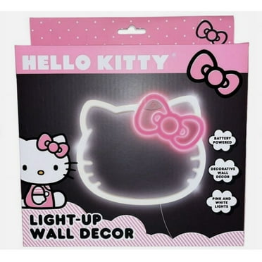 Hello Kitty Light Up Pink Bow Wall Decals