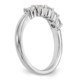 thumbnail image 6 of 14K White Gold Ring Band Wedding Diamond Round 5-Stone, 6 of 7