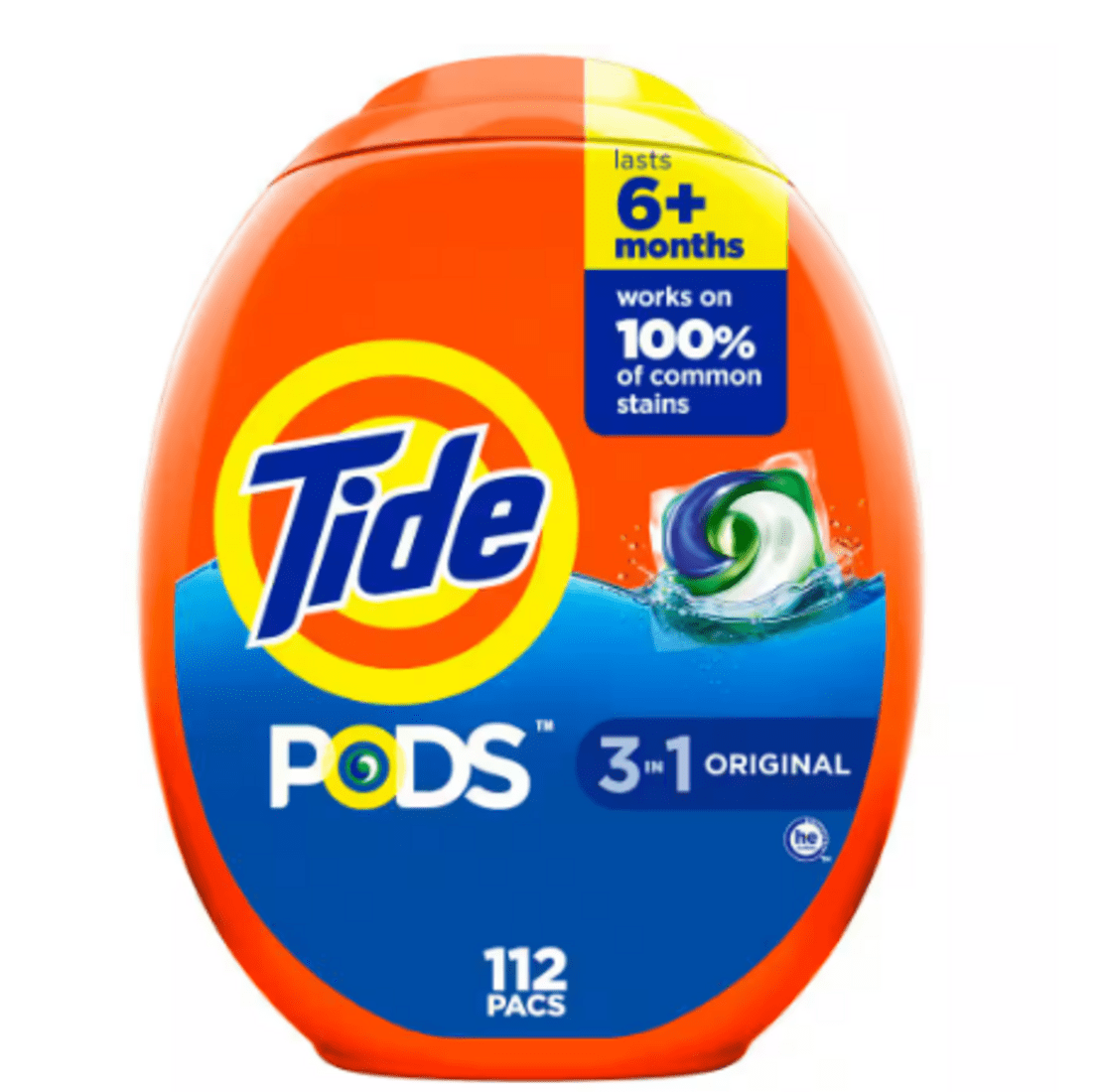 Tide Pods 3-in-1: Detergent, Stain Remover, Color Protector