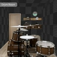 thumbnail image 7 of 2025 New! Acoustic Foam Panels Wedges 24 Pack 1 x 12 12inch Studio Sound Absorbing Tiles Recording Ceiling, 7 of 7