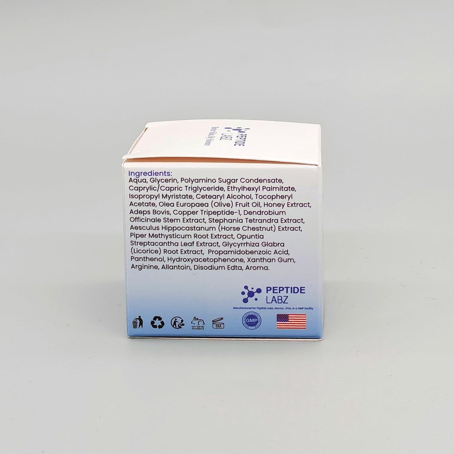 Peptide Labz Copper Peptide Balm with Grass-Fed Tallow & Honey Extract – Copper Tripeptide-1, Licorice Root – Nourishing Skin Moisture Balm