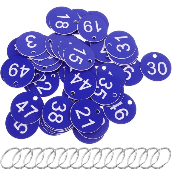HONMEET Engraved Number Tags Set for Event Identification, Number Simple Design for Easy Organization