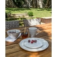 thumbnail image 6 of Woven Paths Farmhouse 16-Piece Dinnerware Set, White, 6 of 6