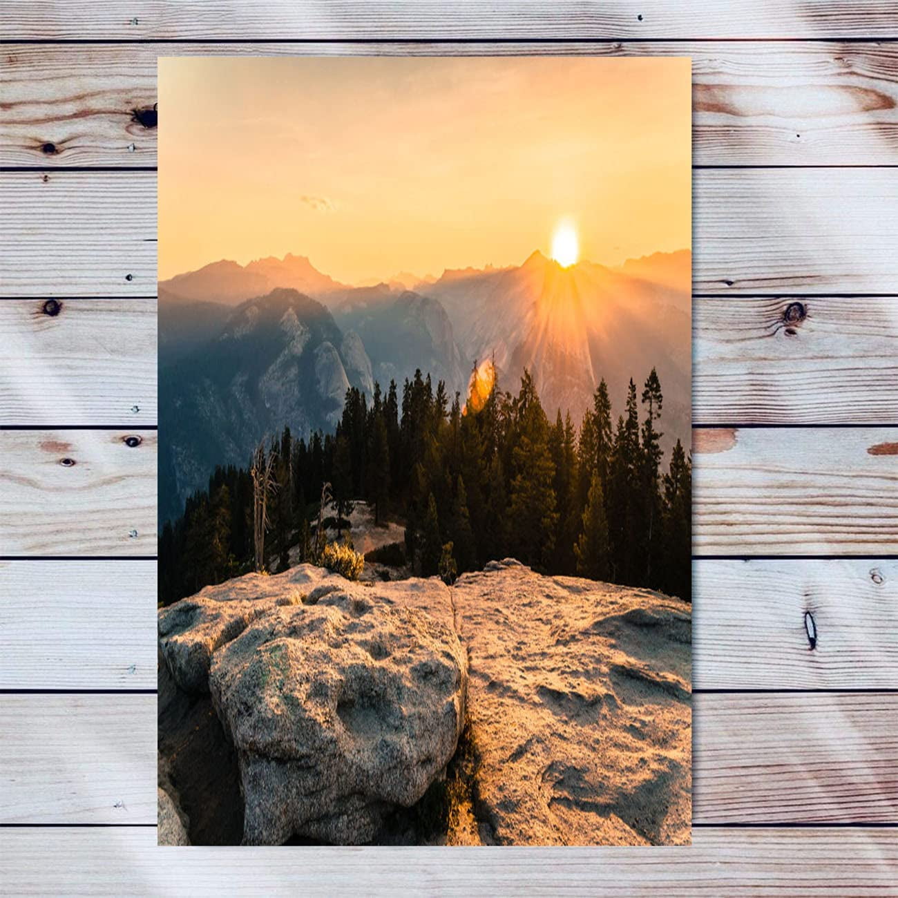Yosemite Canvas Wall Art For Living Room Modern Artwork View From Taft Point In Yosemite