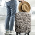 thumbnail image 2 of Black and Tan Leopard Print Luggage Cover Fashion Suitcase Cover Baggage Covers Fit 25-28 Inch Luggage (Go Travel), 2 of 5