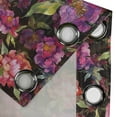 thumbnail image 4 of Ambesonne Floral Grommet Curtain, Peony Flowers Spring Vibes, 50"x63", Purple Pink Salmon, 4 of 5