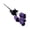 Purple, variant on Halloween Roses Artificial Flowers, Dark Gray Silk Rose Buds, Gothic Faux Rose Bouquet, Black Themed Silk Flower Stems, Halloween Decorative Floral Sprigs Halloween Party Home Decorations