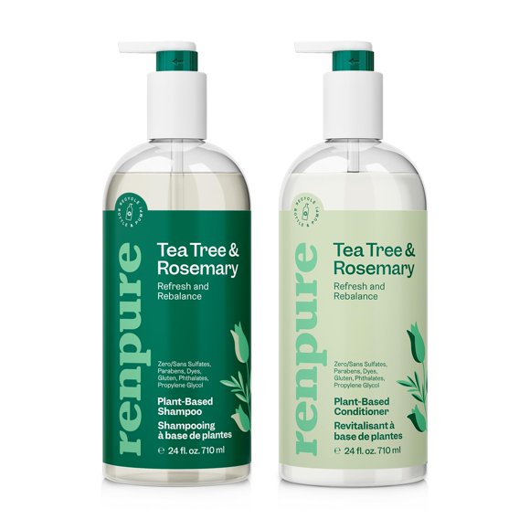 Set de champú y acondicionador RENPURE Tea Tree & Rosemary 720ml