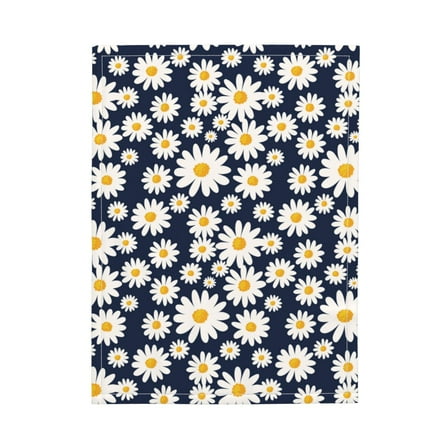 Picia Daisy Floral Pattern Baby Soft Dot Blanket with Silky Satin Backing Baby Gifts for Boys and Girls (30" x 40")